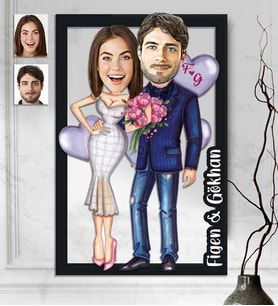 Kişiye Özel 3D  Ahşap Tablo Sevgililer Günü Hediyesi 30x40 -20