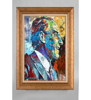 EV İŞYERİ OFİS İÇİN ALTIN ÇERÇEVELİ PASPARTULU ATATÜRK TABLO S305