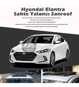 Hyundai Elantra Parlak Siyah Yalancı Çakma Sahte Sunroof