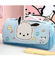 Petityu Pochacco Şirin Çift Fermuarlı Büyük Kapasiteli Kalem Kutu