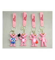 Pembe Panter Silikon Anahtarlık