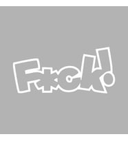 Fxck Araba Sticker  siyah 16x7 CM (Beyaz)