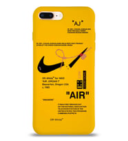 Apple iPhone 7 Plus Uyumlu Lansman Kılıf Sneakers Tasarımlı Altı Kapalı İçi Kadife Kaplı  Kapak (Şeffaf)