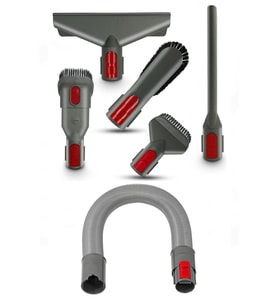 Dyson V7 V8 V10 V11 V15 Uyumlu Mega Plus Temizlik Aparat Seti - Esnek Hortum + 5 Farklı Başlık