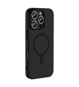 iPhone 16 Pro Max Kılıf M-Safe Şarj Özellikli Aris Silikon Kılıf Siyah