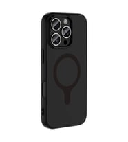 iPhone 16 Pro Max Kılıf M-Safe Şarj Özellikli Aris Silikon Kılıf Siyah