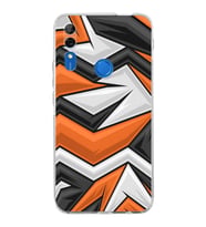 Huawei P Smart z  Kamera korumalı Kapak Grafiti Tasarımlı  Şeffaf Kılıf