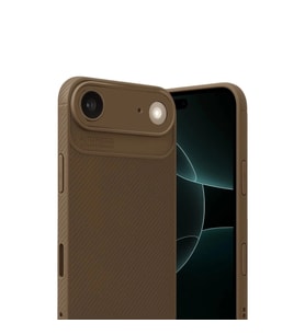 İphone 17 Air Auto Fus Karbon Kapak - Kahverengi