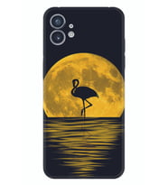 Nothing Phone 2 Kılıf Silikon Desen Özel Seri Ay ve Flamingo 1775
