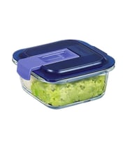 Luminarc Temp Easy Box Kare Vakumlu Saklama Kabı 38 CC Mavi Kapak 003Q1923