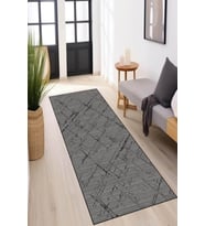 Koyu Gri Kaymaz Modern Kesme Rulo Özel Ölçülü Yolluk AR1500