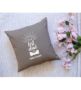 BK Gift Kişiye Özel İsimli Babalar Günü Tasarımlı Gri Kırlent Yastık-17 Babaya Hediye, Ev Dekorasyonu, Babalar Günü Hediyesi