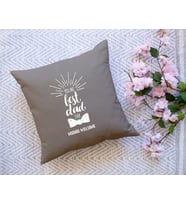 BK Gift Kişiye Özel İsimli Babalar Günü Tasarımlı Gri Kırlent Yastık-17 Babaya Hediye, Ev Dekorasyonu, Babalar Günü Hediyesi