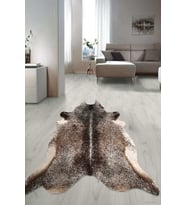 Dijital Baskılı Kaymaz Taban Yıkanabilir Lazer Kesim Salon Halısı Yolluk NLZR-SD-67 (Kahverengi)