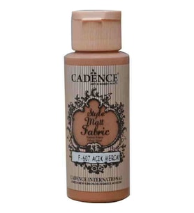 Cadence Style Matt Fabric Kumaş Boyası F-607 Açık Mercan 