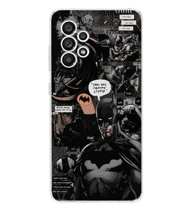 Samsung Galaxy A23 Uyumlu Batman Aesthetic Tasarımlı Şeffaf Telefon Kılıfı