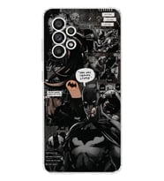 Samsung Galaxy A23 Uyumlu Batman Aesthetic Tasarımlı Şeffaf Telefon Kılıfı