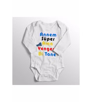 Bebek Annem Süper Ama Yengem Bi Tane Baskılı Zıbın