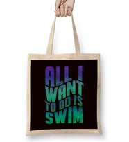 Swim Swimmer Swimming Pool Instructor Coach Water Sports Bez Çanta Uzun Saplı