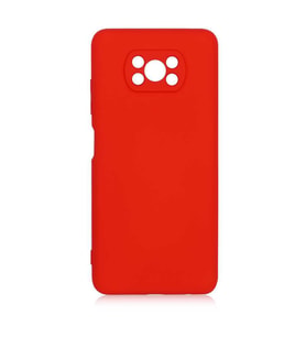 Xiaomi Poco X3 Kılıf Orj Lansman Serisi Pürüzsüz Esnek Kadife İç Kısım (Koyu Pembe)