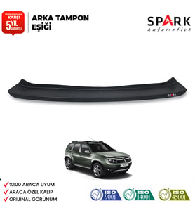 Dacia Duster 2010-2017 Yıl Aralığı Uyumlu Arka Tampon Eşiği Mat