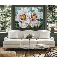 Tablolife Kır Çiçeği Yağlı Boya Dokulu Tablo 100X150,Çerçeve;Çerçevesiz