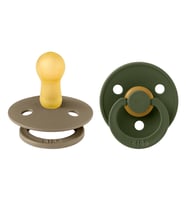 Bibs Colour İkili Kauçuk Emzik-Dark Oak/Hunter Green 6-18 Ay