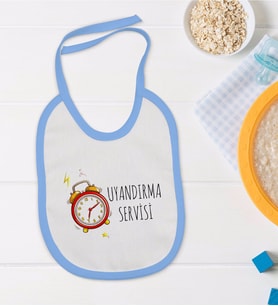 BK Kids Mavi Bebek Mama Önlüğü - Model 85