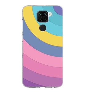 Xiaomi Redmi Note 9 Uyumlu Kapak Renk Cümbüşü Tasarımlı Şeffaf Silikon Kılıf