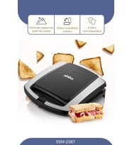 Sinbo SSM-2587 2 Dilim Mini Tost Makinesi (Siyah)