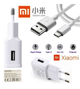 Xiaomi Şarj Aleti Type-C MDY-08-EO Şarj Aleti ve Data Kablosu Mi6-Mi9-Mi Max-Mi Max2-Mi Max3-Mi A1,Mi A2,Mi A3,Pocophone F1