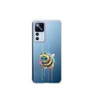 Xiaomi Mi 12T Pro ile uyumlu Splash arı tasarımlı şeffaf silikon kılıf