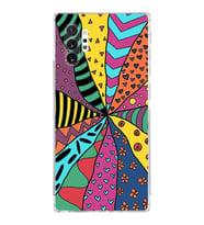 PrintiFy Samsung Galaxy Note 10 Plus ile Uyumlu Retro Color 4  Kamera Korumalı Şeffaf  Kılıf