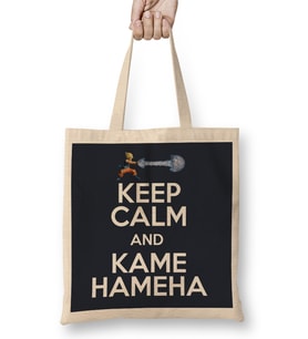 Dragon Ball Z Keep Calm And Kamehameha Bez Çanta Uzun Saplı