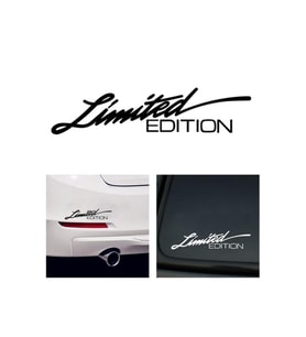 Limited Edition Oto Sticker Siyah 25*8 Cm