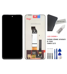 Tkgz - Xiaomi POCO M3 PRO Uyumlu Lcd Ekran Dokunmatik -A- Kalite + B-7000 + TAMİR SETİ