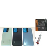 REDMİ NOTE 12S ARKA BATARYA KAPAĞI ,BATARYA VE B7000 YAPIŞTIRICI (SİYAH)
