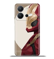 Vivo Y36 Kapak HD Renkli Dizayn Silikon Kılıf - Ironman Side