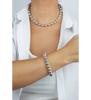Metalize Kolye Bileklik Set