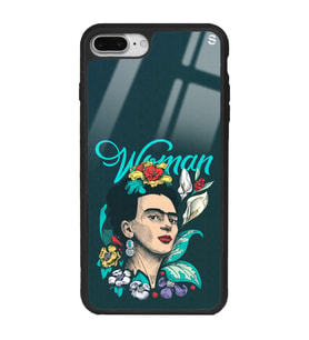 iPhone 8 Plus Women Frida Kahlo Tasarımlı Glossy Telefon Kılıfı