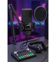 Midex MX-2020 Compact Set-1 Efektli Ses Kartı Mikrofon Stand Seti (PC ve Telefon)