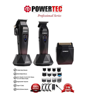 Powertec TR-5800 Saç-Sakal-Ense-Günlük Tıraş Makinesi 3in1 ( 0.5mm Tarak Dahil )