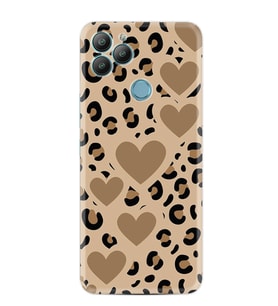 GM22 Pro Kılıf HD Resim Baskılı Leopar Kalp StKd -068