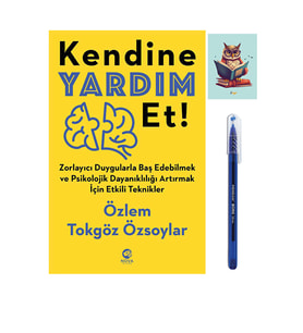 Kendine Yardım Et - Özlem Tokgöz Özsoylar - Nova Kitap - Pensan Büro Mavi Tükenmez Kalem
