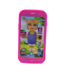 Oyuncak Cep Telefonu Kedili Pembe Işıklı Sesli Türkçe
