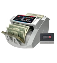 PowerMaster PM-25068 TRY-EUR-USD Sesli Karışık Ve Adet Para Sayma Makinesi Harici Ekranlı 80W 60db AC100-240V