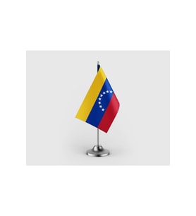 Venezuela Tekli Saten Masa Bayrağı Seti