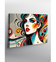 Kanvas Tablo Pop Art Kadın