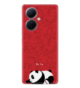 Vivo V29 Lite Kılıf Resimli Desenli Silikon Platinium Series Sleeping Panda 1810