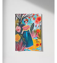 Çerçevesiz Poster Frida’nın Rüyası (Çok Renkli)